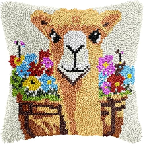 YarnAdventures KnüpfKissen Knüpfen Set Erwachsene,Tier Alpaka,Kissenbezug Häkeln,Bastelsets,orgedruckte Leinwand,Hobbys,DIY,Sofa,Heimdekoration,17x17in YarnAdventures KnüpfKissen Knüpfen Set Erwachsene,Tier Alpaka,Kissenbezug Häkeln,Bastelsets,orgedruckte Leinwand,Hobbys,DIY,Sofa,Heimdekoration,17x17in von YarnAdventures