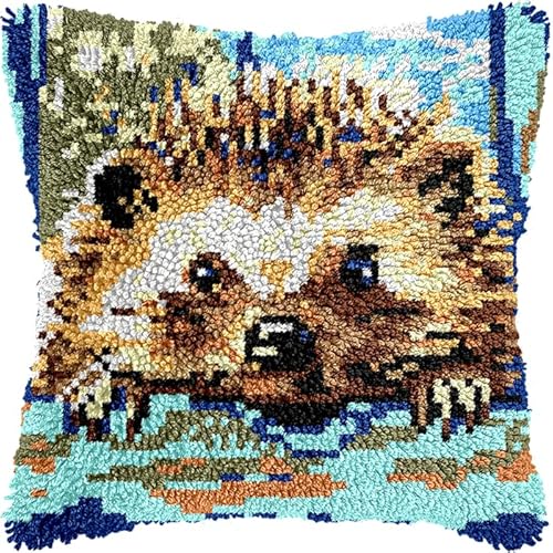 YarnAdventures Knüpfkissen Knüpfhaken Knüpfset,Tierischer Igel,DIY Handarbeit Stickerei Für Kinder Erwachsene Oder Anfänger Latch Hook Kits,Bastelsets,17x17in YarnAdventures Knüpfkissen Knüpfhaken Knüpfset,Tierischer Igel,DIY Handarbeit Stickerei Für Kinder Erwachsene Oder Anfänger Latch Hook Kits,Bastelsets,17x17in von YarnAdventures