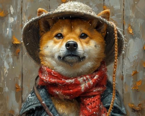 YarnAdventures Malen Nach Zahlen Erwachsene,Shiba Inu an der Hundeleine,Malen Nach Zahlen Kinder Anfänger,DIY Handgemalt Ölgemälde Leinwand für Home Décor,16x20in ohne Rahmen YarnAdventures Malen Nach Zahlen Erwachsene,Shiba Inu an der Hundeleine,Malen Nach Zahlen Kinder Anfänger,DIY Handgemalt Ölgemälde Leinwand für Home Décor,16x20in ohne Rahmen von YarnAdventures