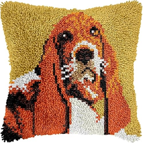 YarnAdventures Tier Hund DIY Knüpfkissen Zum Selber Knüpfen Set,Bernhardiner,Knüpfhaken-Set Kissenbezug Knüpfteppiche Kissen Knüpfen Für Kinder Und Erwachsene,17x17in YarnAdventures Tier Hund DIY Knüpfkissen Zum Selber Knüpfen Set,Bernhardiner,Knüpfhaken-Set Kissenbezug Knüpfteppiche Kissen Knüpfen Für Kinder Und Erwachsene,17x17in von YarnAdventures
