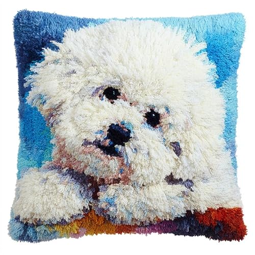 YarnAdventures Tier Hund KnüpfKissen Knüpfen Set Erwachsene,Süßer weißer Hund,Kissenbezug Häkeln,Bastelsets,orgedruckte Leinwand,Hobbys,DIY,Sofa,Heimdekoration,17x17in YarnAdventures Tier Hund KnüpfKissen Knüpfen Set Erwachsene,Süßer weißer Hund,Kissenbezug Häkeln,Bastelsets,orgedruckte Leinwand,Hobbys,DIY,Sofa,Heimdekoration,17x17in von YarnAdventures
