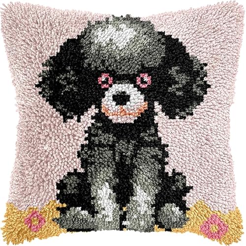 YarnAdventures Tier Hund Knüpfkissen-Set,Ein süßer Pudel,Latch Kits for Adults Knotting Set Cushion for Beginners for Sofa Home Decoration DIY Kissen Knüpfset,17x17in YarnAdventures Tier Hund Knüpfkissen-Set,Ein süßer Pudel,Latch Kits for Adults Knotting Set Cushion for Beginners for Sofa Home Decoration DIY Kissen Knüpfset,17x17in von YarnAdventures