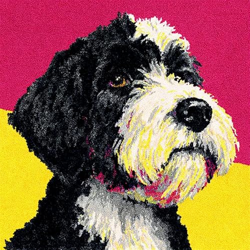 YarnAdventures Tier Hund Knüpfkissen Set,Schnauzer,Latch Hook Kissen Kit für Anfänger zum Selber Knüpfen,DIY Knüpfteppich Knüpfpackung,Knüpfhaken Set,17x17in YarnAdventures Tier Hund Knüpfkissen Set,Schnauzer,Latch Hook Kissen Kit für Anfänger zum Selber Knüpfen,DIY Knüpfteppich Knüpfpackung,Knüpfhaken Set,17x17in von YarnAdventures