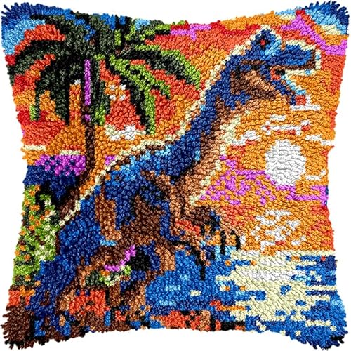 YarnAdventures Tropischer Sonnenuntergang Knüpf Sets Knüpfkissen,Dinosaurier am Strand,DIY Kissen Kissenbezug Kreuzstich Latch Hook Kit Handwerk Handarbeiten Erwachsene Kinder Kunsthandwerk,17x17in YarnAdventures Tropischer Sonnenuntergang Knüpf Sets Knüpfkissen,Dinosaurier am Strand,DIY Kissen Kissenbezug Kreuzstich Latch Hook Kit Handwerk Handarbeiten Erwachsene Kinder Kunsthandwerk,17x17in von YarnAdventures