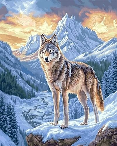 YarnAdventures Verschneiter Wald Cross Stitch Kits For Beginners,Tierwolf,DIY Set Erwachsene 11CT Embroidery Kit Handarbeiten Sticken Stickbilder,16x20in YarnAdventures Verschneiter Wald Cross Stitch Kits For Beginners,Tierwolf,DIY Set Erwachsene 11CT Embroidery Kit Handarbeiten Sticken Stickbilder,16x20in von YarnAdventures