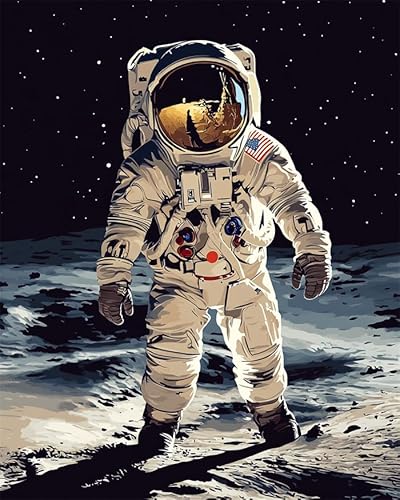 YarnAdventures Weltraumlandschaft Sticken Set Kreuzstich für Erwachsene,Astronaut,Bedruckte Leinwand DIY Stickbilder Vorgedruckt Kreuzstich Für Anfänger Home Decor,16x20in YarnAdventures Weltraumlandschaft Sticken Set Kreuzstich für Erwachsene,Astronaut,Bedruckte Leinwand DIY Stickbilder Vorgedruckt Kreuzstich Für Anfänger Home Decor,16x20in von YarnAdventures