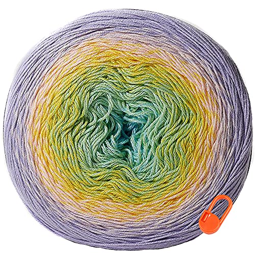 Mehrfarbiges Baumwollgarn Regenbogen Frühling Sommer Farbwahl Handstrickhäkeln (1 Kuchen, 285) Mehrfarbiges Baumwollgarn Regenbogen Frühling Sommer Farbwahl Handstrickhäkeln (1 Kuchen, 285) von YarnArt Flowers
