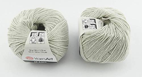 YarnArt Jeans Garn Baumwollgarn Amigurumi Babygarn Wolle 50g Yarn Art 160m/50g (49) von rusepin