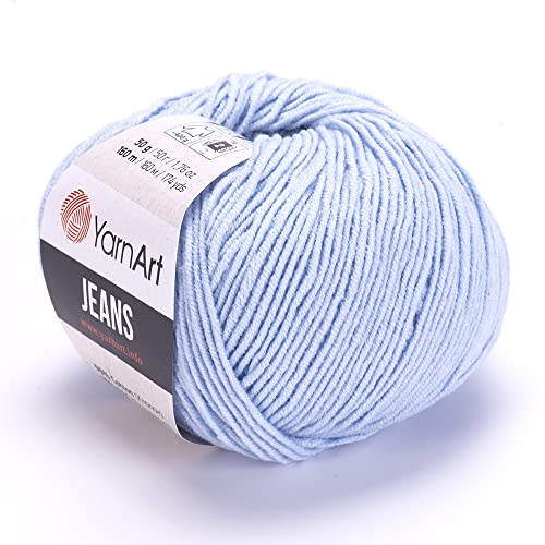 YarnArt Jeans Garn Baumwollgarn Amigurumi Babygarn Wolle 50g Yarn Art 160m/50g (75) von YarnArt