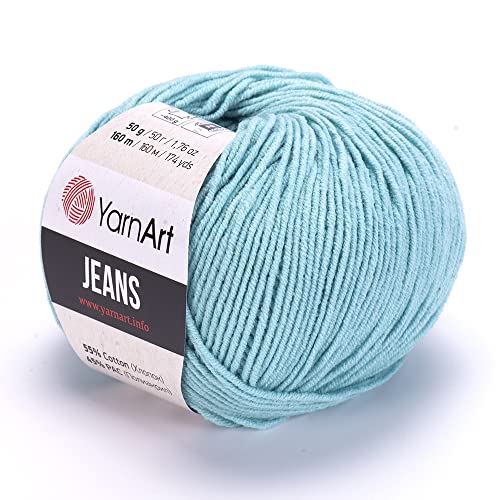 YarnArt Jeans Garn Baumwollgarn Amigurumi Babygarn Wolle 50g Yarn Art 160m/50g (81) von Yarn Art