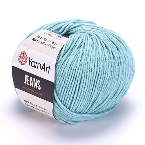 YarnArt Jeans Garn Baumwollgarn Amigurumi Babygarn Wolle 50g Yarn Art 160m/50g (81) von YarnArt