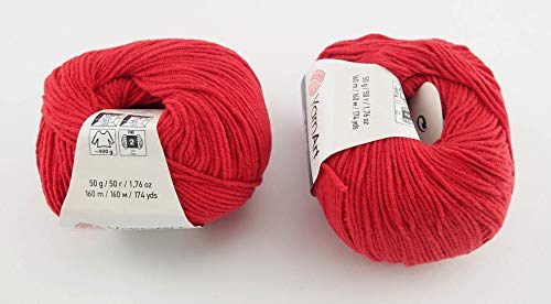 YarnArt Jeans Garn Baumwollgarn Amigurumi Babygarn Wolle 50g Yarn Art 160m/50g (90) von YarnArt