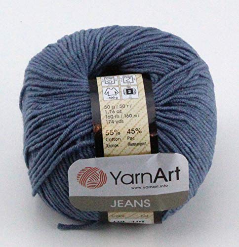 YarnArt Jeans Garn Baumwollgarn Amigurumi Babygarn Wolle 50g Yarn Art 160m/50g Yarnarts (68) von YarnArt