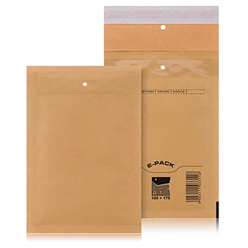 A1 100 St. Luftpolstertaschen Versandtaschen E-PACK A/1 Braun 120×175 Luftpolsterumschlag A1 100 St. Luftpolstertaschen Versandtaschen E-PACK A/1 Braun 120×175 Luftpolsterumschlag von Yaro