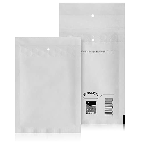 A1 100 St. Luftpolstertaschen Versandtaschen E-PACK A/1 Weiß 120×175 Luftpolsterumschlag A1 100 St. Luftpolstertaschen Versandtaschen E-PACK A/1 Weiß 120×175 Luftpolsterumschlag von Yaro