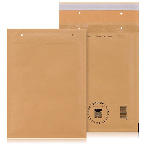 Yaro D4 100 St. Luftpolstertaschen Versandtaschen E-PACK D/4 Braun 200×275 Luftpolsterumschlag von Yaro