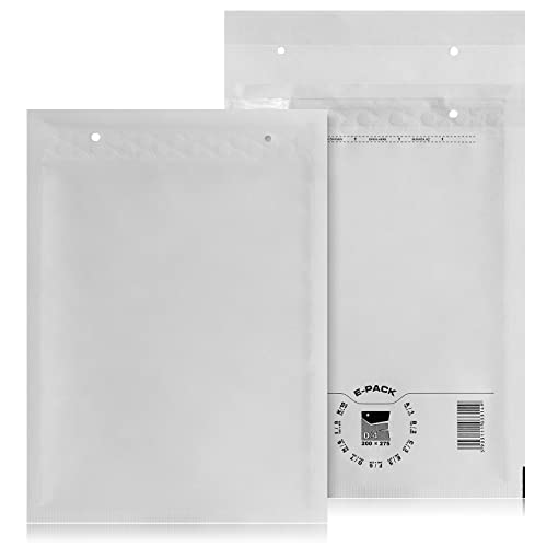 D4 50 St. Luftpolstertaschen Versandtaschen E-PACK D/4 Weiß 200×275 Luftpolsterumschlag von Yaro