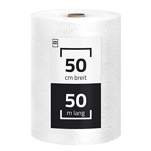 Luftpolsterfolie 50cm x 50m 1 Rolle Noppenfolie Polsterfolie Blasenfolie Knallfolie - Stärke 50my - Verpackungsfolie Luftpolsterfolie 50cm x 50m 1 Rolle Noppenfolie Polsterfolie Blasenfolie Knallfolie - Stärke 50my - Verpackungsfolie von Yaro