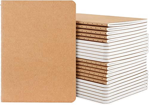Yarotm A6 Notizbuch - 24er Pack Klein Liniert Notizblock mit Softcover - 30 Blatt Liniertes 100g Papier Journal Pocket Notebook 10x14cm - Kraft Einband Notizheft A6 Yarotm A6 Notizbuch - 24er Pack Klein Liniert Notizblock mit Softcover - 30 Blatt Liniertes 100g Papier Journal Pocket Notebook 10x14cm - Kraft Einband Notizheft A6 von Yarotm