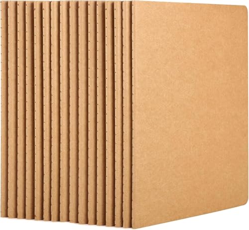 Yarotm Heft A5 Dotted - 16 Stück Pack Gepunktet 5mm Notizbuch - Kraft Braun Softcover Notizblock A5 21x14cm - 60 Seiten 100GSM Papier Punkte Notizheft - Notebooks Schreibheft Yarotm Heft A5 Dotted - 16 Stück Pack Gepunktet 5mm Notizbuch - Kraft Braun Softcover Notizblock A5 21x14cm - 60 Seiten 100GSM Papier Punkte Notizheft - Notebooks Schreibheft von Yarotm