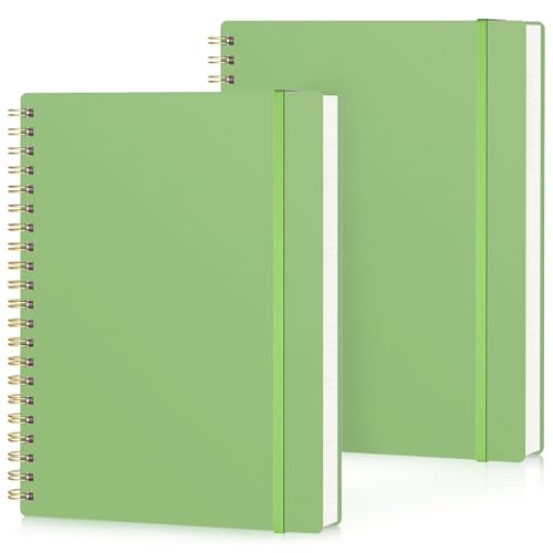 Yarotm Notizbuch A4 Kariert - 2 Pack Spiralbindung Notebooks - 100GSM Collegeblock Kariert 5mm - 21.2x28cm Notizblock A4 55 Blatt/110 Seiten - Grün Spiralblock Reisetagebuch Yarotm Notizbuch A4 Kariert - 2 Pack Spiralbindung Notebooks - 100GSM Collegeblock Kariert 5mm - 21.2x28cm Notizblock A4 55 Blatt/110 Seiten - Grün Spiralblock Reisetagebuch von Yarotm