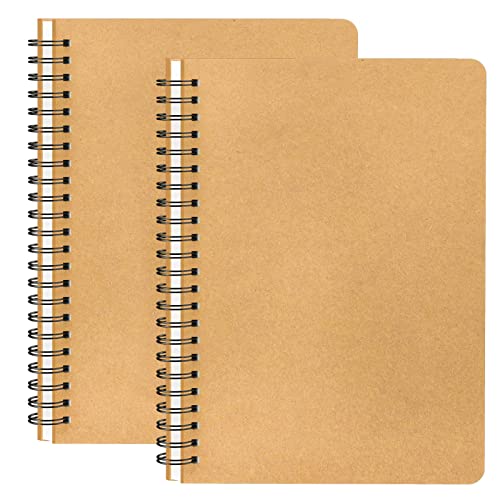 Yarotm Notizbuch A4 Liniert – 2STK Ringbuch a4 Liniert Spirale – Notizblöcke Spiralbindung Notebook für Memos Tagebuch von Yarotm