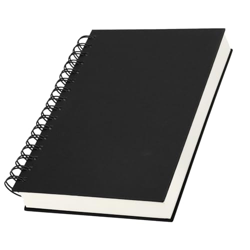 Yarotm Notizbuch A5 Blanko - 14x21cm Spiralblock Notizheft - Schwarz Notizblock A5 Hardcover - 100GSM Notizbuch Blanko Reisetagebuch - 120 Blatt/240 Seiten Notebook A5 Spiralbindung Yarotm Notizbuch A5 Blanko - 14x21cm Spiralblock Notizheft - Schwarz Notizblock A5 Hardcover - 100GSM Notizbuch Blanko Reisetagebuch - 120 Blatt/240 Seiten Notebook A5 Spiralbindung von Yarotm