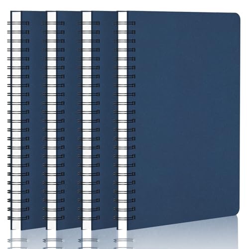 Yarotm Notizbuch A5 Dotted - 4 Stück Spiralblock Notebooks - 100g/m² Gepunktet 5mm Notizblock A5-14x21cm Notizheft Spiralbindung - 60 Blatt Dunkelblau Tagebuch Collegeblock A5 Yarotm Notizbuch A5 Dotted - 4 Stück Spiralblock Notebooks - 100g/m² Gepunktet 5mm Notizblock A5-14x21cm Notizheft Spiralbindung - 60 Blatt Dunkelblau Tagebuch Collegeblock A5 von Yarotm