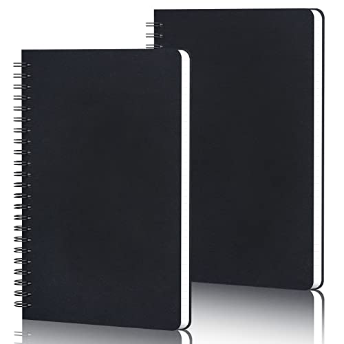 Yarotm Notizbuch A5 Kariert - 2 Stück Spiralblock Notebooks 14x21cm - 100g/m² Kariert 5x5mm Notizblock A5-60 Blatt/120 Seiten Notizheft A5 Spiralbindung - Schwarz Collegeblock Tagebuch Yarotm Notizbuch A5 Kariert - 2 Stück Spiralblock Notebooks 14x21cm - 100g/m² Kariert 5x5mm Notizblock A5-60 Blatt/120 Seiten Notizheft A5 Spiralbindung - Schwarz Collegeblock Tagebuch von Yarotm