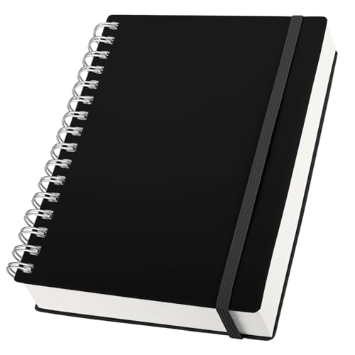Yarotm Notizbuch A5 Liniert - 1 Pack Schwarz Spiralblock Tagebuch - Notizblock A5 Spiralbindung - 100g/m² Notizbuch Liniert 14x21cm - 150 Blatt/300 Seiten Notizheft A5 Travel Diaries Yarotm Notizbuch A5 Liniert - 1 Pack Schwarz Spiralblock Tagebuch - Notizblock A5 Spiralbindung - 100g/m² Notizbuch Liniert 14x21cm - 150 Blatt/300 Seiten Notizheft A5 Travel Diaries von Yarotm