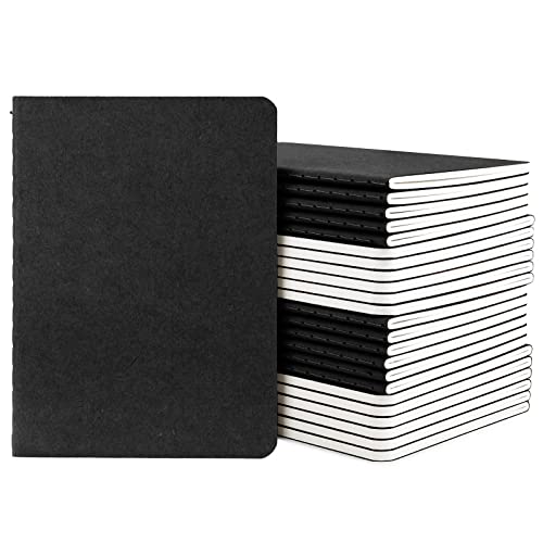 Yarotm Notizbuch A6 Liniert - 24 Stück Notizblock A6 10x14cm - 100GSM Papier Liniert Tagebuch - 60 Seiten Notebook für Schule Memos - Notizheft A6 Writing Pad Reisetagebuch, Schwarz Yarotm Notizbuch A6 Liniert - 24 Stück Notizblock A6 10x14cm - 100GSM Papier Liniert Tagebuch - 60 Seiten Notebook für Schule Memos - Notizheft A6 Writing Pad Reisetagebuch, Schwarz von Yarotm