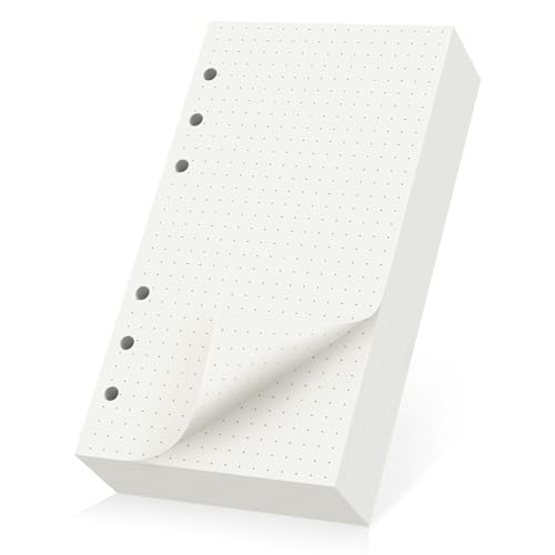 Yarotm Refill Paper A6 Dotted - 100GSM Nachfüllpapier Gepunktet 5mm -180 Blatt/360 Seiten Loseblatt Papier für Ringbuch 6 Loch - Nachfüllbare A6 Papier für Reisetagebuch Yarotm Refill Paper A6 Dotted - 100GSM Nachfüllpapier Gepunktet 5mm -180 Blatt/360 Seiten Loseblatt Papier für Ringbuch 6 Loch - Nachfüllbare A6 Papier für Reisetagebuch von Yarotm