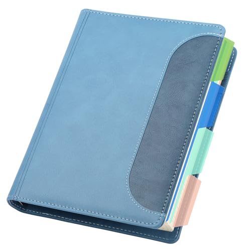 Yarotm Ringbuch A5 Kariert - Notizbuch Leder PU - 240 Seiten/120 Blatt Ringordner A5 Notizblock - 100g/m² 14x21cm Kariert 5mm Papier Notebook - Seeblau Notizheft A5 Nachfüllbar Reisetagebuch Yarotm Ringbuch A5 Kariert - Notizbuch Leder PU - 240 Seiten/120 Blatt Ringordner A5 Notizblock - 100g/m² 14x21cm Kariert 5mm Papier Notebook - Seeblau Notizheft A5 Nachfüllbar Reisetagebuch von Yarotm
