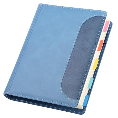 Yarotm Ringbuch A5 Liniert - Notizbuch Leder PU - Notebook A5 Nachfüllbar - 14x21cm 100GSM Papier Liniert Notizheft - Ring Binder Notizblock A5-120 Blatt/240 Seiten Seeblau Reisetagebuch Yarotm Ringbuch A5 Liniert - Notizbuch Leder PU - Notebook A5 Nachfüllbar - 14x21cm 100GSM Papier Liniert Notizheft - Ring Binder Notizblock A5-120 Blatt/240 Seiten Seeblau Reisetagebuch von Yarotm