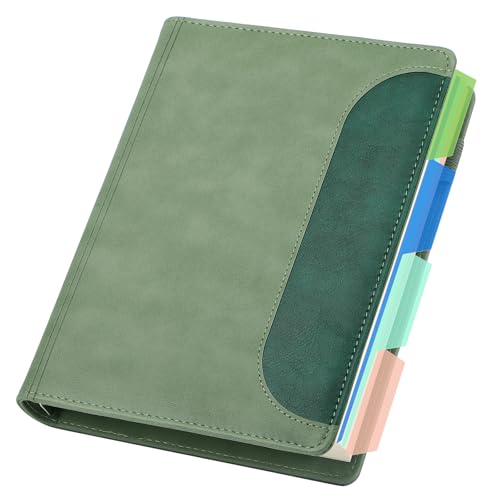 Yarotm Ringbuch A5 Nachfüllbar - 100GSM 14x21cm Notizbuch A5 Kariert - Ring Binder Notizblock - 240 Seiten/120 Blatt Kariert 5mm Notebook - Grün Notizbuch Leder PU Notizheft A5 Ringordner Yarotm Ringbuch A5 Nachfüllbar - 100GSM 14x21cm Notizbuch A5 Kariert - Ring Binder Notizblock - 240 Seiten/120 Blatt Kariert 5mm Notebook - Grün Notizbuch Leder PU Notizheft A5 Ringordner von Yarotm