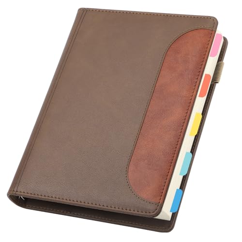 Yarotm Ringbuch A5 Nachfüllbar - Notizbuch A5 Liniert Papier 14x21cm - 240 Seiten/120 Blatt Notizbuch Leder PU - 100g/m² Liniert Notizblock A5 - Khaki Ring Binder Notebook Reisetagebuch Yarotm Ringbuch A5 Nachfüllbar - Notizbuch A5 Liniert Papier 14x21cm - 240 Seiten/120 Blatt Notizbuch Leder PU - 100g/m² Liniert Notizblock A5 - Khaki Ring Binder Notebook Reisetagebuch von Yarotm
