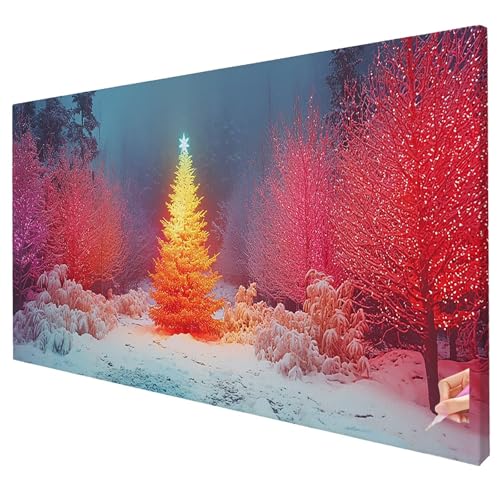 Diamond Painting Baum Diamond Painting XXL 150x60cm 5D Winter Diamant Kunst Malerei Set Basteln Erwachsene Anfänger DIY Diamant Stickerei Kreuzstich Set für Deko Wohnzimmer Geschenke für Frauen P-22 von Yarqzhng