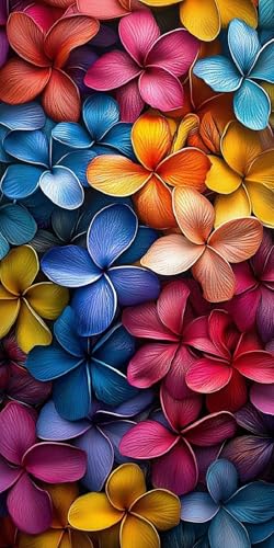 Diamond Painting Blume Kinder Erwachsene Set, 5D DIY Diamant Painting Farbe Bilder Full Set, Daiments Painting Bastelset Erwachsene Frauen, Dimond nach Zahlen Painting Set Home Wand Dekor 50x100cm U-2 von Yarqzhng