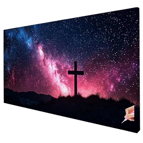 Diamond Painting Erwachsene Groß XXL 100x40cm Diamant Painting Bilder Aurora Bastelset Erwachsene DIY Landschaft Diamond Art Set 5D Diamant Malerei Strasssteine Kreuzstich Set für Weihnachtsdeko T-02 von Yarqzhng