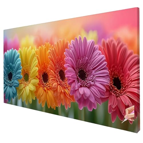 Diamond Painting Erwachsene Groß XXL 130x50cm Diamant Painting Bilder Blumen Bastelset Erwachsene DIY Anlage Diamond Art Set Diamant Malerei Strasssteine Kreuzstich für Weihnachtsdeko Geschenke T-23 von Yarqzhng