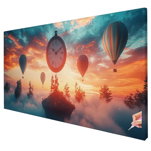 Diamond Painting Erwachsene Groß XXL 200x80cm Diamant Painting Bilder Sonnenuntergang Bastelset Erwachsene DIY Landschaft Diamond Art Set Diamant Malerei Strasssteine Kreuzstich Set für Geschenke R-89 von Yarqzhng