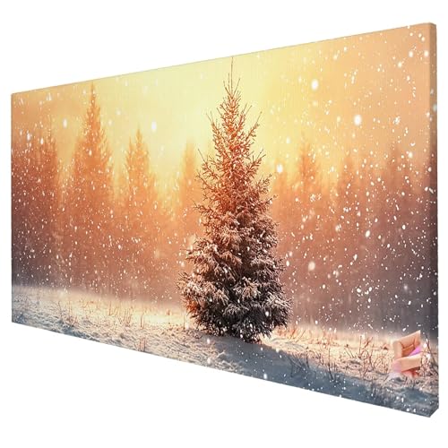 Diamond Painting Erwachsene Groß XXL 250x100cm Diamant Painting Bilder Baum Bastelset Erwachsene DIY Winter Diamond Art Set Diamant Malerei Strasssteine Kreuzstich für Weihnachtsdeko Geschenke W-47 von Yarqzhng