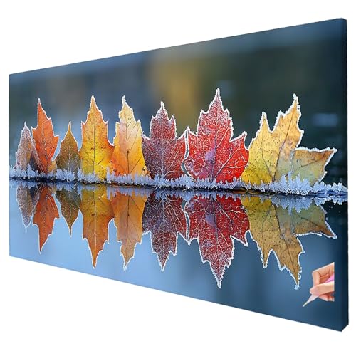 Diamond Painting Erwachsene Groß XXL 250x100cm Diamant Painting Bilder Modern Bastelset Erwachsene DIY Blatt Diamond Art Set Diamant Malerei Strasssteine Kreuzstich für Weihnachtsdeko Geschenke W-74 von Yarqzhng