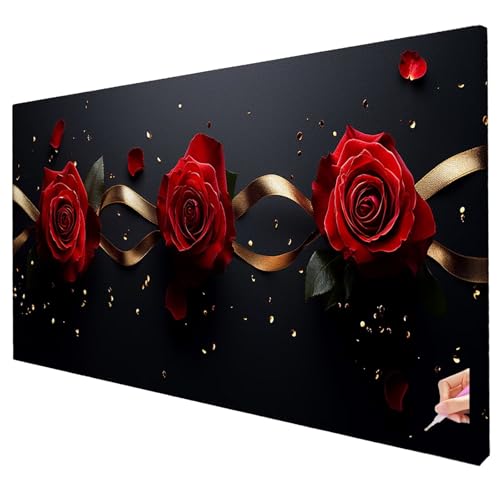 Diamond Painting Erwachsene Groß XXL 80x30cm Diamant Painting Bilder Rosen Bastelset Erwachsene DIY Modern Diamond Art Set Diamant Malerei Strasssteine Kreuzstich Set für Weihnachtsdeko Geschenke R-05 Diamond Painting Erwachsene Groß XXL 80x30cm Diamant Painting Bilder Rosen Bastelset Erwachsene DIY Modern Diamond Art Set Diamant Malerei Strasssteine Kreuzstich Set für Weihnachtsdeko Geschenke R-05 von Yarqzhng