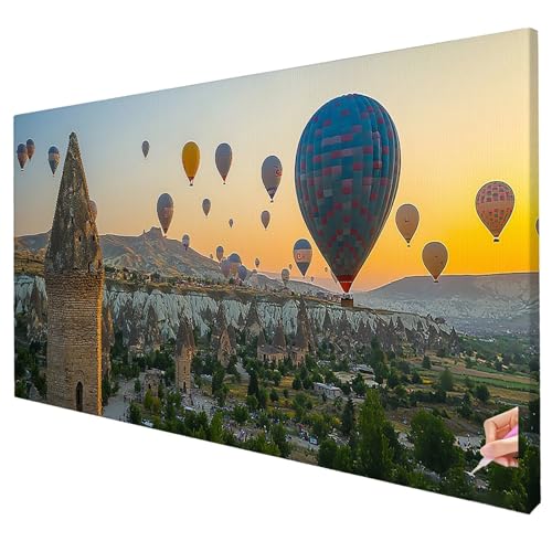 Diamond Painting Landschaft 130x50cm Diamond Painting Erwachsene Groß XXL Modern Set DIY Diamant Malerei Kreativ Set für Erwachsene 5D Diamant Kunst Stickerei Geschenke für Frauen Halloween Deko O-84 von Yarqzhng