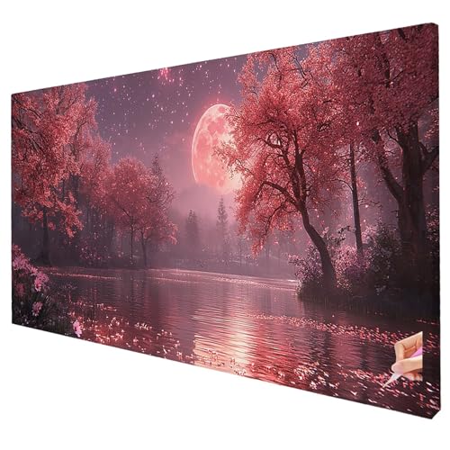 Diamond Painting Landschaft Diamond Painting XXL 200x80cm Mond Diamant Kunst Malerei Set Basteln Erwachsene Anfänger DIY Diamant Stickerei Kreuzstich Set für Deko Wohnzimmer Geschenke für Frauen M-16 Diamond Painting Landschaft Diamond Painting XXL 200x80cm Mond Diamant Kunst Malerei Set Basteln Erwachsene Anfänger DIY Diamant Stickerei Kreuzstich Set für Deko Wohnzimmer Geschenke für Frauen M-16 von Yarqzhng