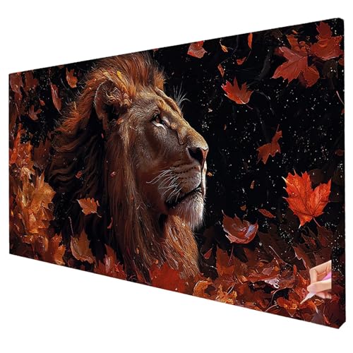 Diamond Painting Löwe Diamond Painting XXL 200x80cm 5D Blatt Diamant Kunst Malerei Set Basteln Erwachsene Anfänger DIY Diamant Stickerei Kreuzstich Set für Deko Wohnzimmer Geschenke für Frauen M-40 Diamond Painting Löwe Diamond Painting XXL 200x80cm 5D Blatt Diamant Kunst Malerei Set Basteln Erwachsene Anfänger DIY Diamant Stickerei Kreuzstich Set für Deko Wohnzimmer Geschenke für Frauen M-40 von Yarqzhng