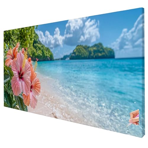 Diamond Painting Strand 150x60cm Diamond Painting Erwachsene Groß XXL Blume Set DIY Diamant Malerei Kreativ Set für Erwachsene 5D Diamant Kunst Stickerei für Geschenke für Frauen Halloween Deko S-60 von Yarqzhng