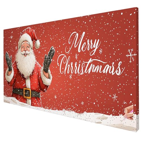 Diamond Painting Weihnachten Diamond Painting XXL 150x60cm Schnee Diamant Kunst Malerei Set Basteln Erwachsene Anfänger DIY Diamant Stickerei Kreuzstich Set Deko Wohnzimmer Geschenke für Frauen S-82 von Yarqzhng