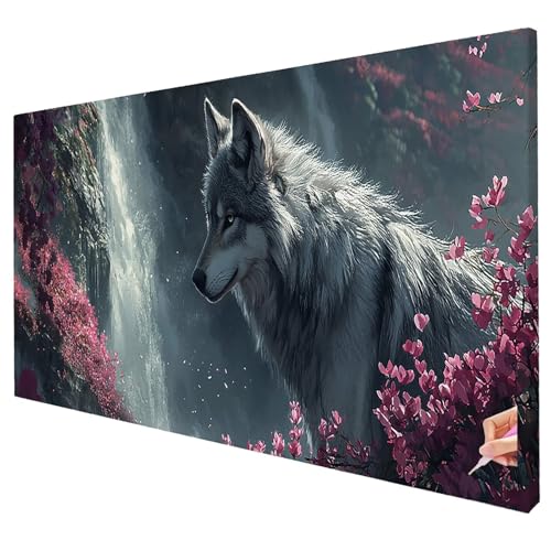 Diamond Painting Welle Diamond Painting XXL 250x100cm 5D Fallen Diamant Kunst Malerei Set Basteln Erwachsene Anfänger DIY Diamant Stickerei Kreuzstich Set für Deko Wohnzimmer Geschenke für Frauen T-16 von Yarqzhng